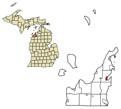 Poziția localității Village of Suttons Bay, Michigan