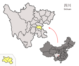 Kaart van Neijiang