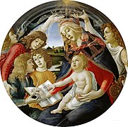 Virgen del Magnificat (1483), de Sandro Botticelli, Uffizi, Florencia