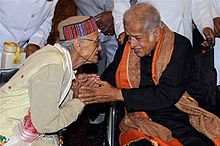 Mahim Bora with legendary actor Shashi Kapoor at padma awards 2011.