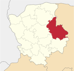 Location of Maneviču rajons