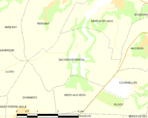 Poziția localității Saconin-et-Breuil