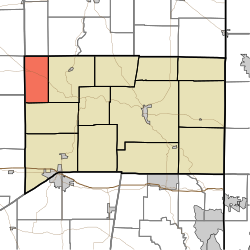 Location of Posey Township in Franklin County