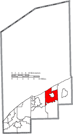 Location of Perry Township in Lake County