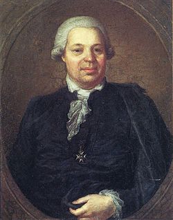 Matthias Calonius, noin vuonna 1796 valmistunut muotokuva, maalari todennäköisesti Lorenz Pasch nuorempi.
