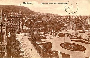 Postcard of Dominion Square in Montreal, Quebe...