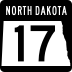 North Dakota Highway 17 marker