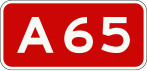A65 motorway shield}}