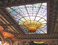 Stained-glass skylight