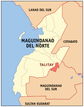 Talitay na Maguindanao do Norte Coordenadas : 7°2'7.17"N, 124°22'32.72"E