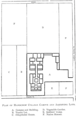 Plan of Hangchow College campus and adjoining Lots in 1905