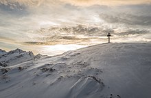 Gipfelbereich im Winter