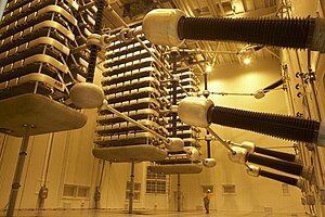 ニュージーランドの北島と南島とを結ぶ連系線 HVDC Inter-Island のサイリスタバルブ