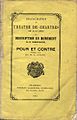 Prologue en vers, spécialement créé pour l'inauguration en 1861.