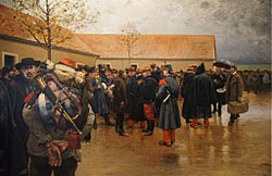 Pierre Georges Jeanniot, Réservistes de 1870, 1882. En 1870, seule la Garde nationale mobile renforce l'Armée, il n'y a pas de mobilisation générale.