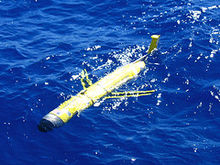 A Rutgers Slocum RU02 underwater glider deployed RU02 flying in Sargasso Sea.jpg