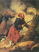 Zouaves durant la guerre de Crimée (1858).