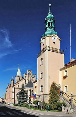 Town Hall in Świerzawa, seat of the gmina office