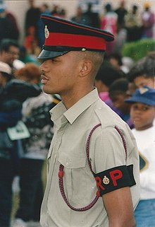A Royal Bermuda Regiment Regimental Policeman Royal Bermuda Regiment Regimental Policeman January 1994.jpg