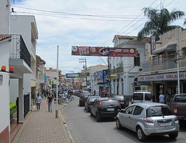 De straat rua dr. Campos Salles in Socorro