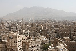 Altstadt von Sanaa, Welterbe, seit Juli 2015 durch den Konflikt gefährdetes Welterbe