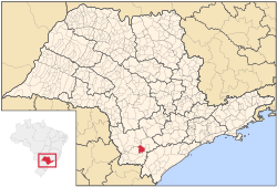 Localização de Guapiara em São Paulo