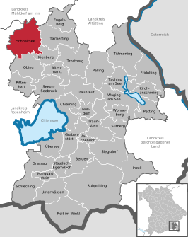 Kaart van Schnaitsee