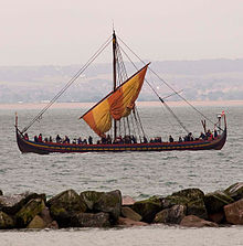 Photograph of a Viking ship replica