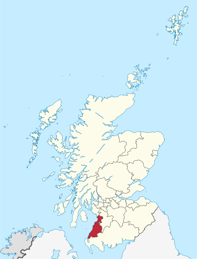 Poziția regiunii South Ayrshire
