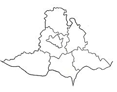 Mapa lokalizacyjna kraju południowomorawskiego