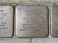 der Stolperstein für Helene Sternberg