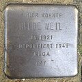 Stolperstein für Hilde Weil (Gereonswall 124)