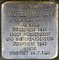 Stolperstein für Wilhelmine Levy (Saarstraße 1)