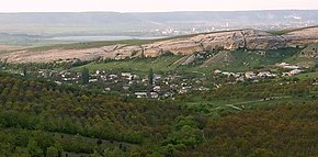 Вид на село со скалы Курбан-Кая
