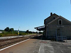 Les voies en direction de Brive.