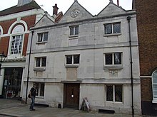 A three-storey house of dressed ashlar