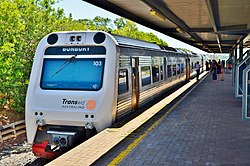 Transwa Australind, Bunbury Passenger Terminal, 2014.JPG