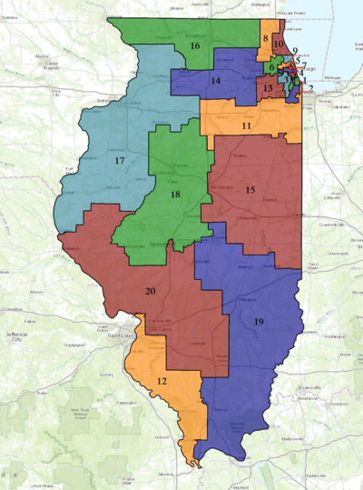 Округа Конгресса США в штате Иллинойс, 1993–2002 гг.