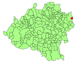 Vozmediano – Mappa