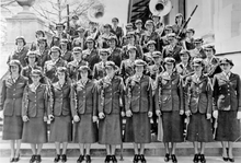 The WAF Band poses at USAF Band School at Bolling AFB in Washington, DC WAF-Band-School.png