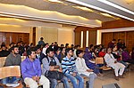 Wikimedians during Wikipedia's 15 birthday celebration at Bishwo Shahitto Kendro in Dhaka.