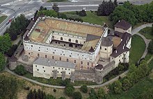 Zvolen Castle in Slovakia strongly inspired by Italian castles of the fourteenth century Zolyomcivertanlegi1.jpg