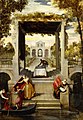 Бенедетто Кальярі. «Садок венецінської вілли», до 1580 р., Академія Каррара, Бергамо.