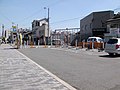 天下茶屋駅付近の廃線跡（2007年8月）
