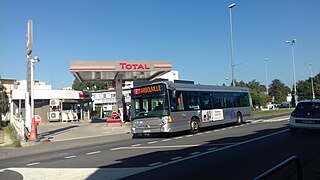 Heuliez Bus GX 327 n°11470 sur la ligne E du réseau R'Bus à Rambouillet .