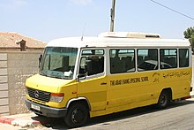 School bus in Ramallah