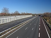 Leere Autobahnen, wie die A 2 an einem Sonntagnachmittag bei Braunschweig, März 2020