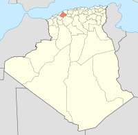 Alĝerio 48 Wilaya lokalizilo mapo-2009.
svg