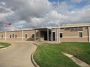 Rice CISD Junior High School is located on US 90A between Altair and Rock Island.