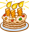Birthday cake (three years)